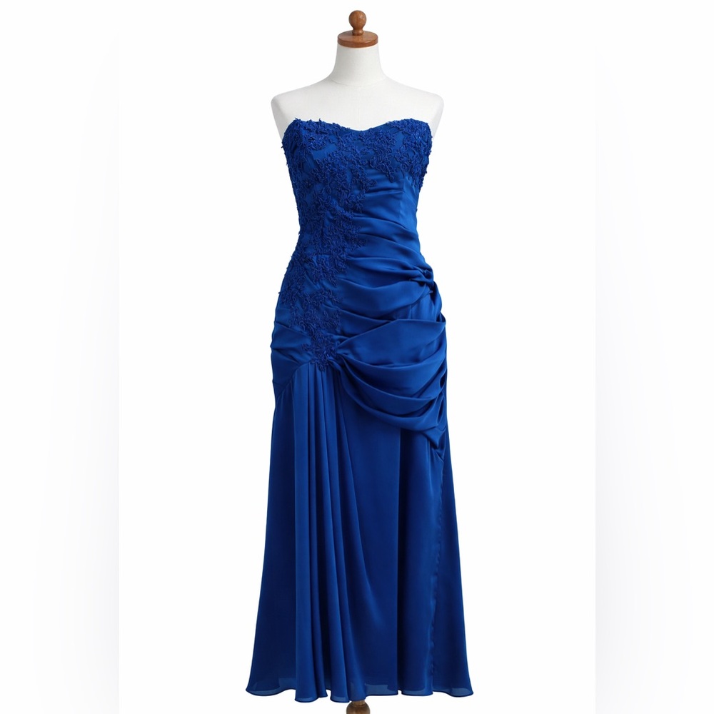 Jade Strapless Dress in Royal Blue size 12